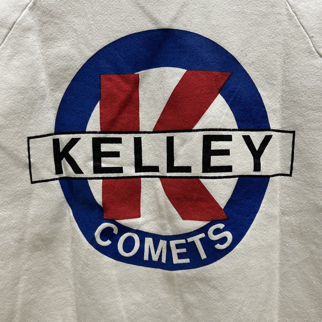 Vintage Jerzees Kelley Comets Crewneck Sweatshirt (Category: Coats, Jackets and Outerwear) located in Dagupan City. Submitted by macavex (Listing ID 1471248093, Image 2). Description: L on tag 21” x 27 Stain*.