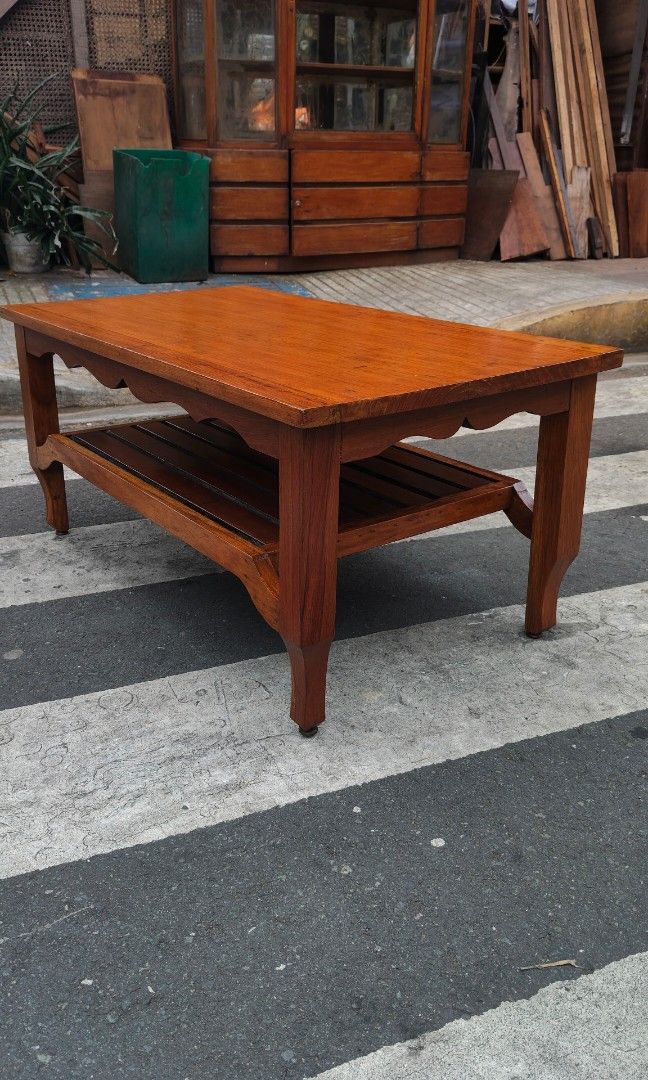 Vintage narra center table (Category: Other Home Furniture) located in Makati City. Submitted by woodyard (Listing ID 1471264826, Image 3). Description: For sale Vintage narra center table 36 inches length 19 inches width 16 inches height located in bangkal makati the price is 5,000.