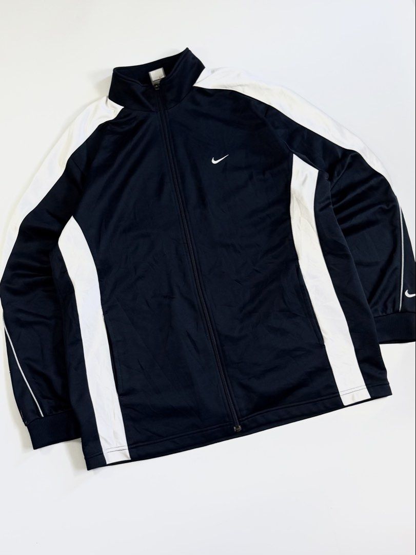 vintage nike track jacket (Category: Activewear) located in Manila. Submitted by styleandfly191238 (Listing ID 1471156634, Image 2). Description: length 28 width 24 issue none conditions excellent color rate 10/10 better in personal fav piece unli vc to check the item to assure your assurance .