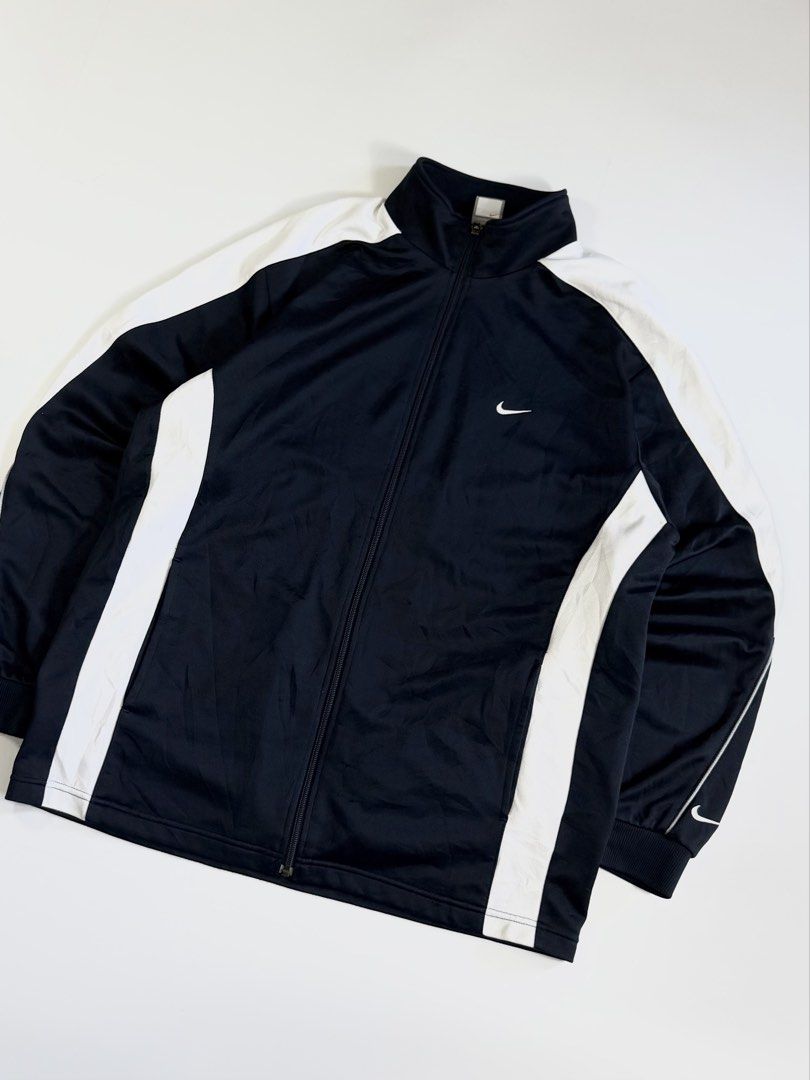 vintage nike track jacket (Category: Activewear) located in Manila. Submitted by styleandfly191238 (Listing ID 1471156634, Image 3). Description: length 28 width 24 issue none conditions excellent color rate 10/10 better in personal fav piece unli vc to check the item to assure your assurance .