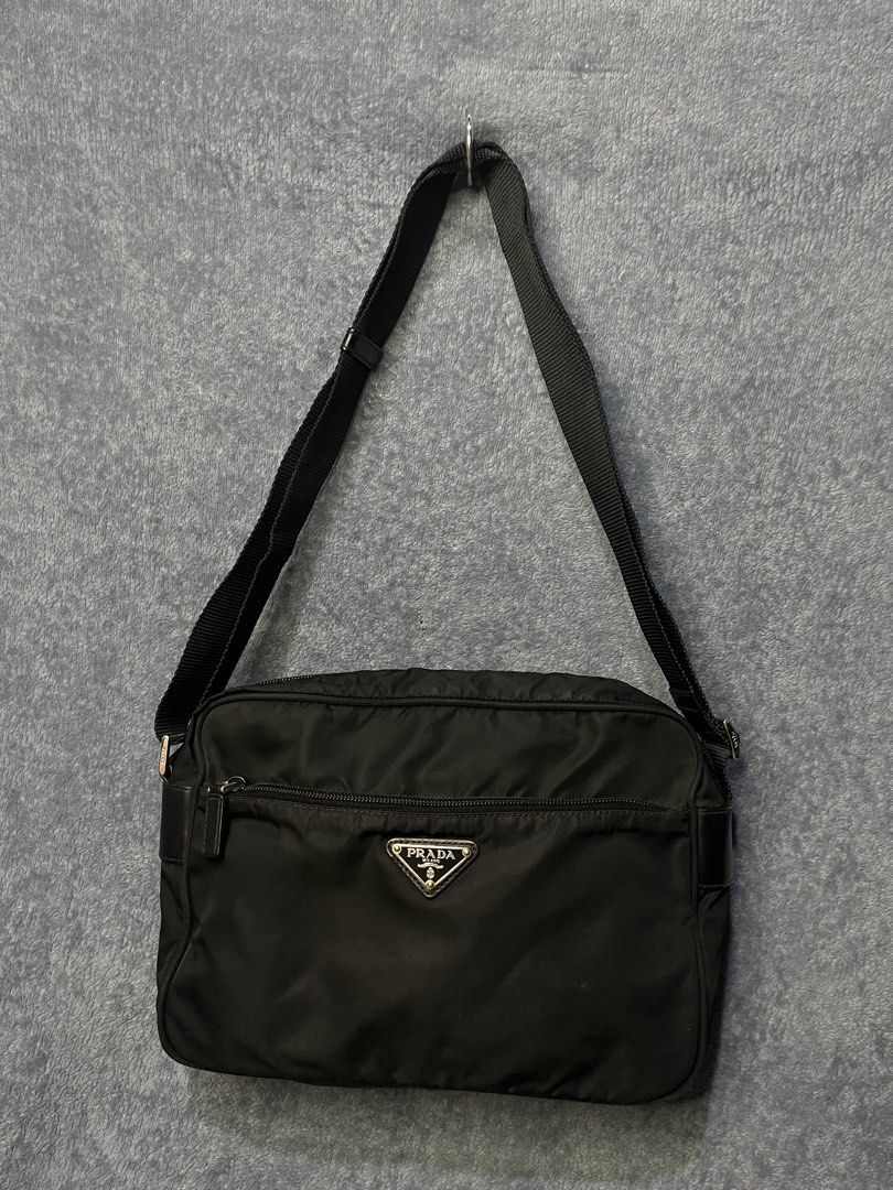 Vintage Prada Tessuto Nylon Messenger Bag (Category: Luxury Bags & Wallets) located in Quezon City. Submitted by jomsellsdope (Listing ID 1471146920, Image 1). Description: Negotiable .