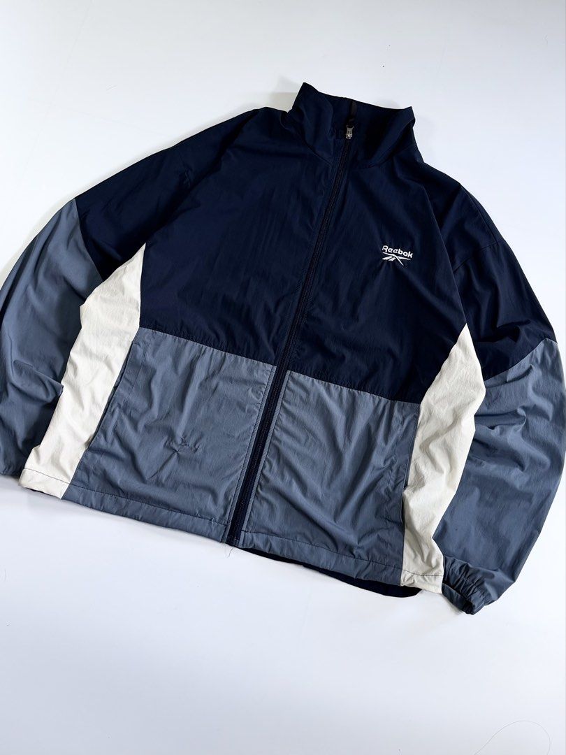 vintage reebok windbreaker jacket (Category: Activewear) located in Manila. Submitted by styleandfly191238 (Listing ID 1471157464, Image 2). Description: length 28 width 25 issue none conditions excellent color rate 10/10 better in personal fav piece unli vc to check the item to assure your assurance .