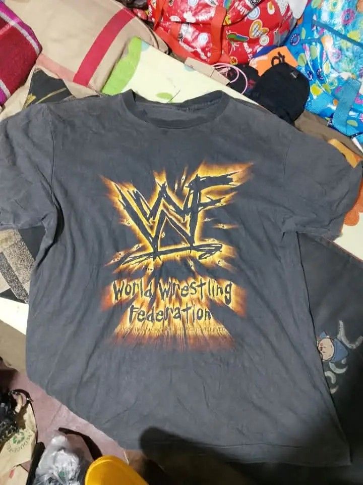 Vintage wwf dated 1999 (Category: Tshirts & Polo Shirts ) located in Surigao. Submitted by thrifttofinds (Listing ID 1471148865, Image 1). Description: for sale pansabay ship today world wrestling federation no issue single stitch all the way.