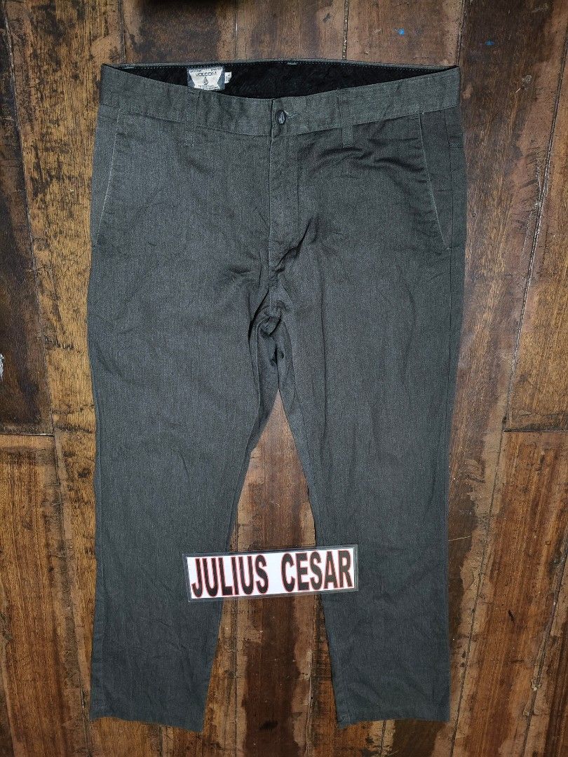 Volcom Chino Pants Size 33 (Category: Jeans) located in Baguio. Submitted by thriftjc (Listing ID 1471258879, Image 3). Description: PTPA for sale VOLCOM CHINO PANTS Ssize 33 on tag 33-34 can do via tape measure 41 length actual dimes posted verygood to excellent minor sign of usage solid pa condition neto pang PSG 699+ sf .