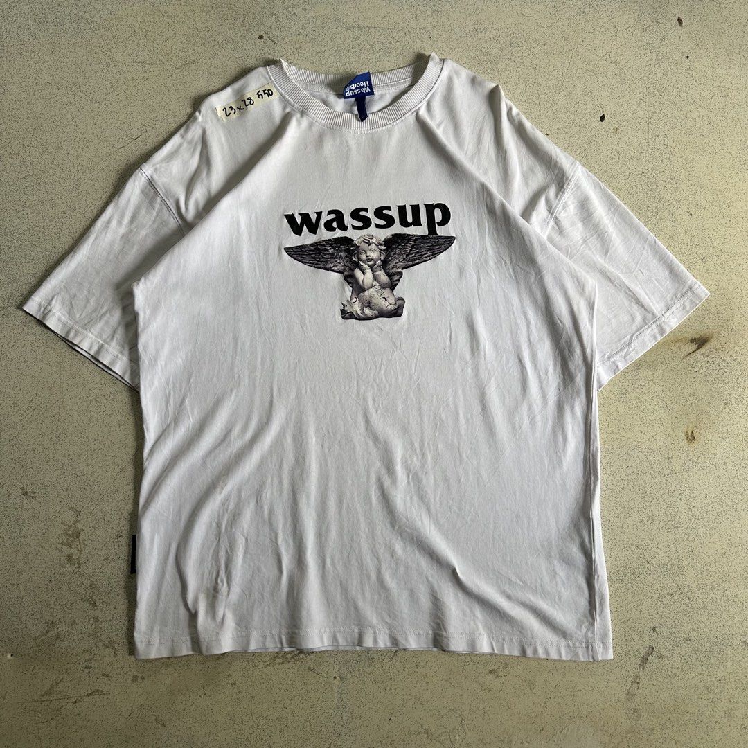 Wassup Shirt (Category: Tshirts & Polo Shirts ) located in Manila. Submitted by kilthrift (Listing ID 1471189763, Image 1). Description: Excellent condition no issues 10/10 color rate complete tags dimes: 23x28.