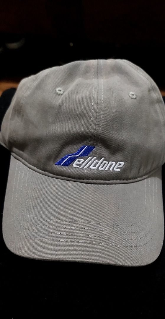 WE11DONE - Logo Embroidered Dad Cap (Category: Caps & Hats) located in Legazpi City. Submitted by street_uniform (Listing ID 1471283509, Image 2). Description: - 300 each. - Brand: We11done - Colors available: Grey and White - Design: Blue and white embroidered logo on the front - Material: 100% cotton twill with a clean structured crown and curved brim - Fit: One size fits all with an adjustable strap - Condition: Brand new (White cap includes o