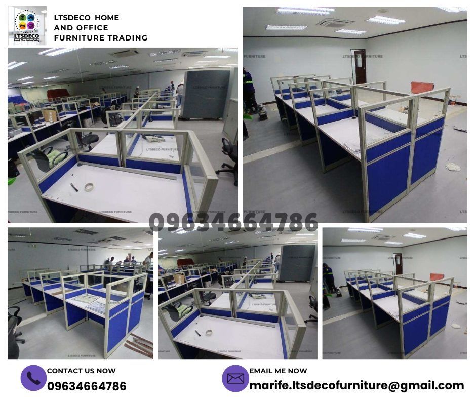 workstation table customized office partition furnitures (Category: Office Furniture & Fixtures) located in Quezon City. Submitted by sandy444 (Listing ID 1471146927, Image 3). Description: 👉Are you looking for WORKSTATION, MODULAR CUBICLES OFFICE PARTITION, and OFFICE FURNITURE SUPPLIER? LTSDECO Furniture, is direct supplier, manufacturer, and trusted provider of high quality, affordable and durable modular office divider partition, home and of