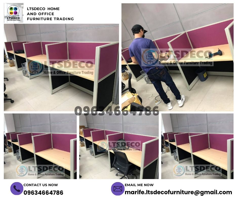 WORKSTATION TABLE MODULAR CUSTOMIZED OFFICE PARTITION FURNITURES (Category: Office Furniture & Fixtures) located in Quezon City. Submitted by sandy444 (Listing ID 1471200060, Image 1). Description: 👉Are you looking for WORKSTATION, MODULAR CUBICLES OFFICE PARTITION, and OFFICE FURNITURE SUPPLIER? LTSDECO Furniture, is direct supplier, manufacturer, and trusted provider of high quality, affordable and durable modular office divider partition, hom
