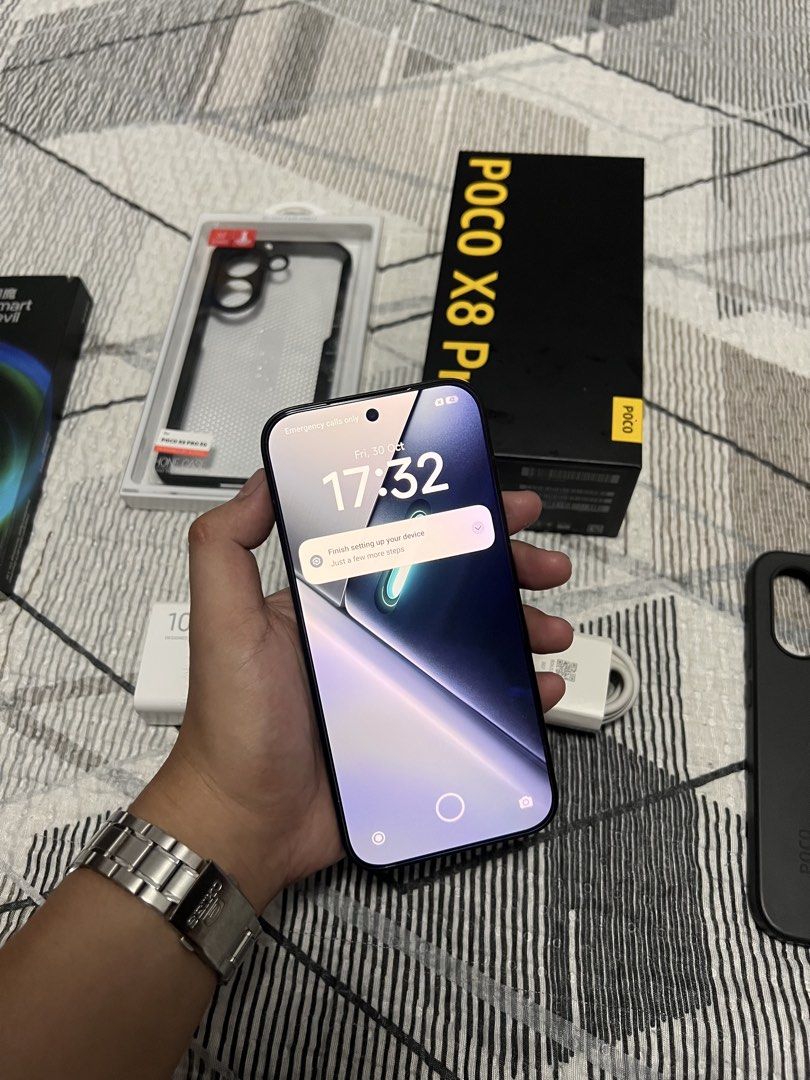 Xiaomi Poco X8 Pro 12/512GB (Category: Xiaomi) located in Manila. Submitted by Drewy (Listing ID 1471215102, Image 2). Description: For Sale 20k or Swap Xiaomi Poco X8 Pro ( Mint Green ) NTC Approved, 8 Months Old 12+4GB RAM 512GB ROM AMOLED, 68B colors, 120Hz, 3840Hz PWM, Dolby Vision, HDR10+, 2000 nits (HBM), 3500 nits (peak) 6500mAh Up to 100W Fast Charging Mediatek Dimensity 8500 Ultra (4 nm) Corning Gorilla Glass 7i Dolby Atmos Stereo Speake