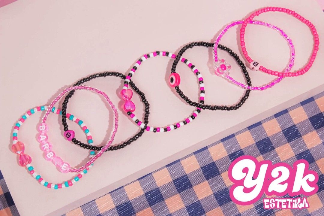 Y2K Barbie Pink Theme Beads Bracelet (Open for Customize) (Category: Bracelets) located in Manila. Submitted by y2kestetika.official (Listing ID 1471188293, Image 2). Description: Y2K Barbie Pink Theme Beads Bracelet (Open for Customize) for ₱60 only • Open for Customize • We accept Bulk Orders for Giveaways, Souvenirs and etc. • Same day delivery available within Metro Manila via Lalamove/Grab • LBC shipment for provinces area • Tick Tock Check 