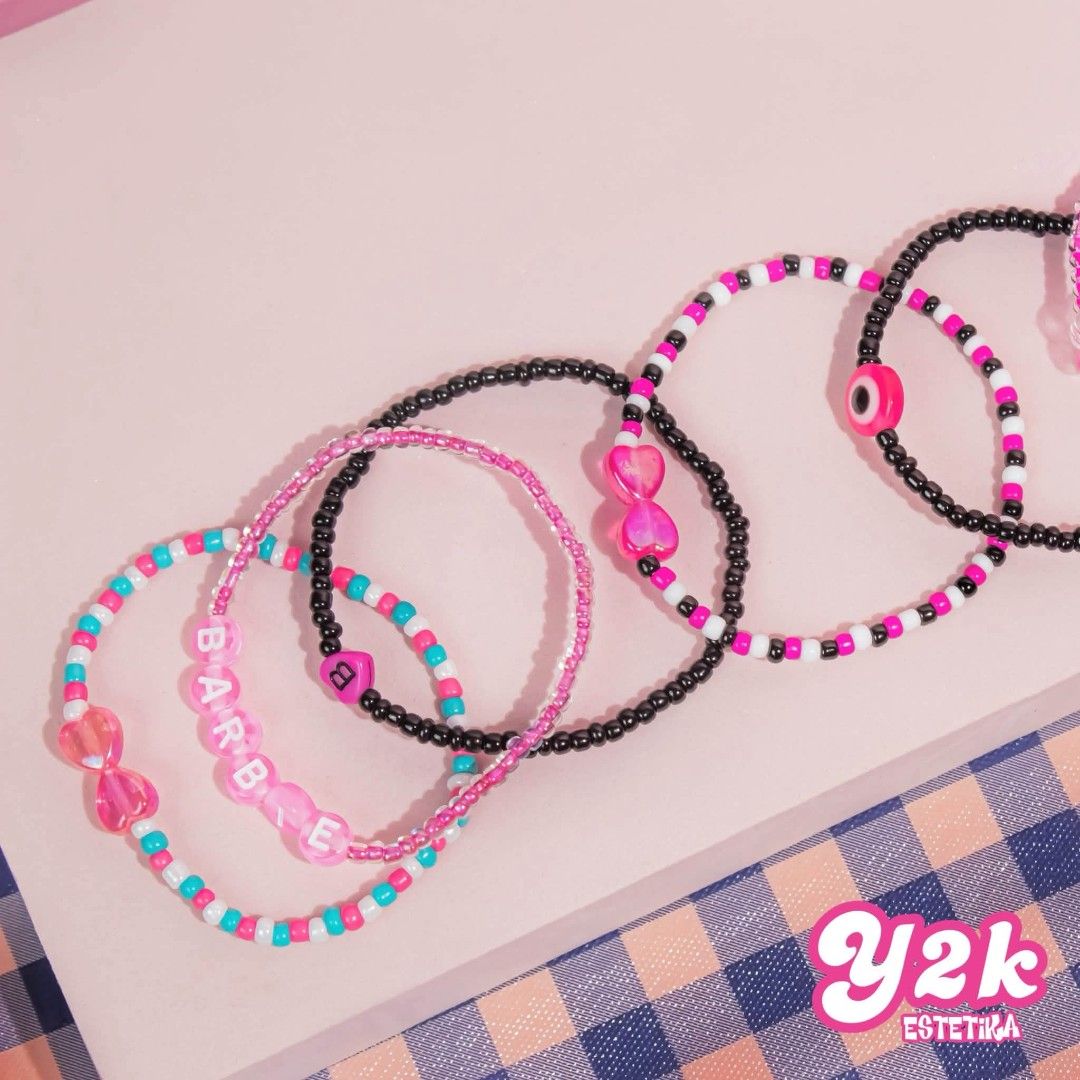 Y2K Barbie Pink Theme Beads Bracelet (Open for Customize) (Category: Bracelets) located in Manila. Submitted by y2kestetika.official (Listing ID 1471188293, Image 3). Description: Y2K Barbie Pink Theme Beads Bracelet (Open for Customize) for ₱60 only • Open for Customize • We accept Bulk Orders for Giveaways, Souvenirs and etc. • Same day delivery available within Metro Manila via Lalamove/Grab • LBC shipment for provinces area • Tick Tock Check 
