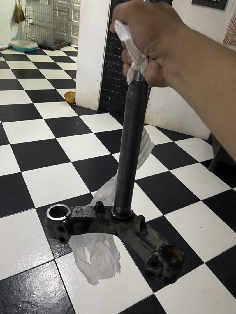 Yamaha Motorcycle Front Fork Assembly and Steering Stem (Category: Bicycles) located in Quezon City. Submitted by saintmarkkk (Listing ID 1471253681, Image 3). Description: 2k ODO used lang.. .