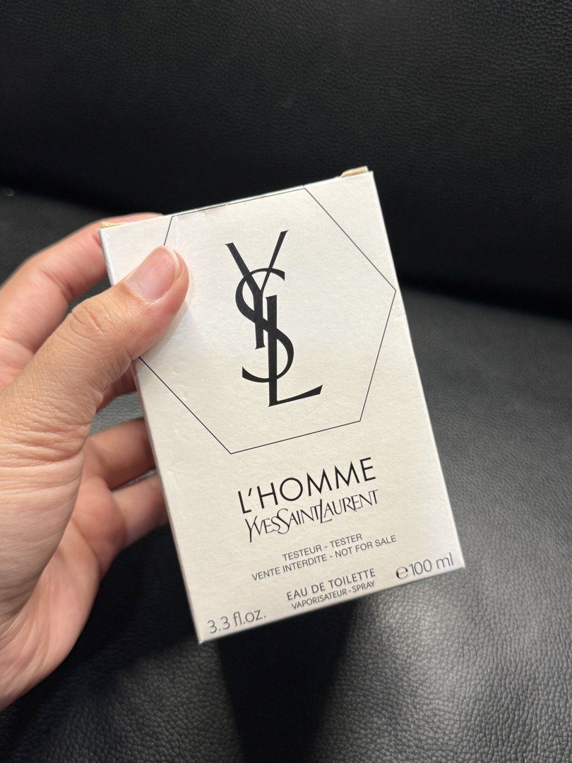 YSL L’Homme (Category: Fragrance & Deodorants) located in Muntinlupa City. Submitted by kayecarranceja (Listing ID 1471196617, Image 3). Description: YSL L’Homme 100ml Tester Bottle 100% JL 💯Authentic, from 🇺🇸 price negotiable! .