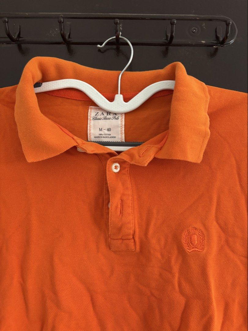 zara classic orange polo shirt (Category: Tshirts & Polo Shirts ) located in Manila. Submitted by iyahpreloved_ (Listing ID 1471194815, Image 2). Description: size L! .