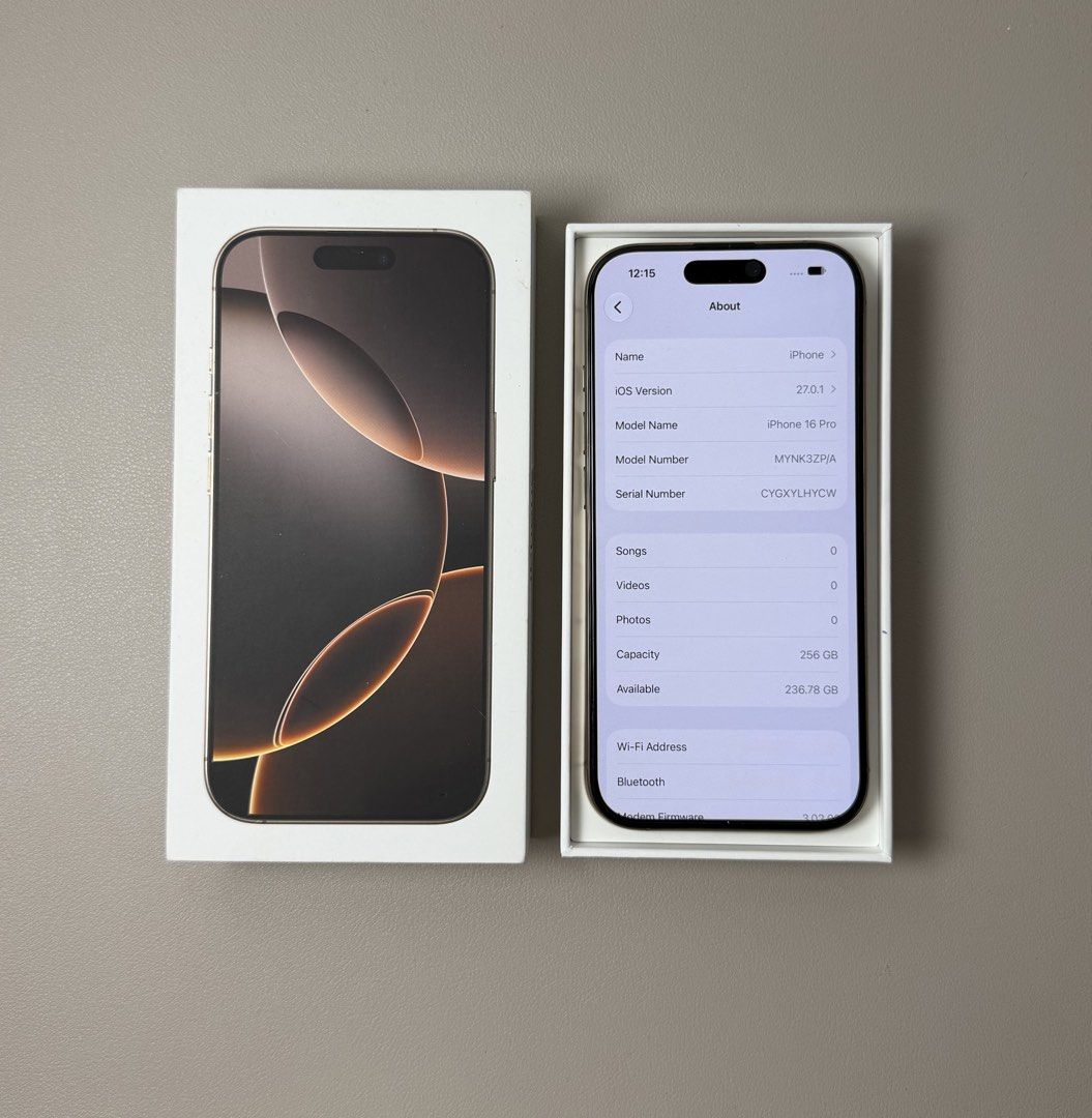 256GB - Apple iPhone 16 Pro (91% BH) (Category: iPhone 16 Series) located in Manila. Submitted by gadgethavenph (Listing ID 1471342689, Image 2). Description: 𝐀𝐕𝐀𝐈𝐋𝐀𝐁𝐋𝐄 (𝐏𝐑𝐄𝐎𝐖𝐍𝐄𝐃) Apple iPhone 16 Pro | 256GB | Desert Titanium 𝐏𝐫𝐢𝐜𝐞 : ₱40,990 Battery health: 91% NTC Certified iPhone No functionality issues No repair history, all original Openline (works with all networks) No iCloud issues - ready for new owner 𝐈𝐧𝐜𝐥𝐮𝐬𝐢�
