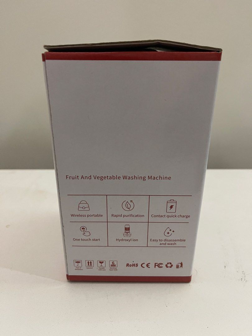 Anzen Fruit And Vegetable Washing Machine XZ-06 (Category: Washing Machines and Dryers) located in Quezon City. Submitted by bravehorse_f1f6d5 (Listing ID 1471384772, Image 3). Description: - Brand: Anzen Fruit & Vegetable Purifier (Model XZ-06) - Condition: Still inside the original box - Design: Wireless, portable, and easy to disassemble for washing - Technology: Hydroxyl ion rapid purification for safe produce - Convenience: Contact quick cha