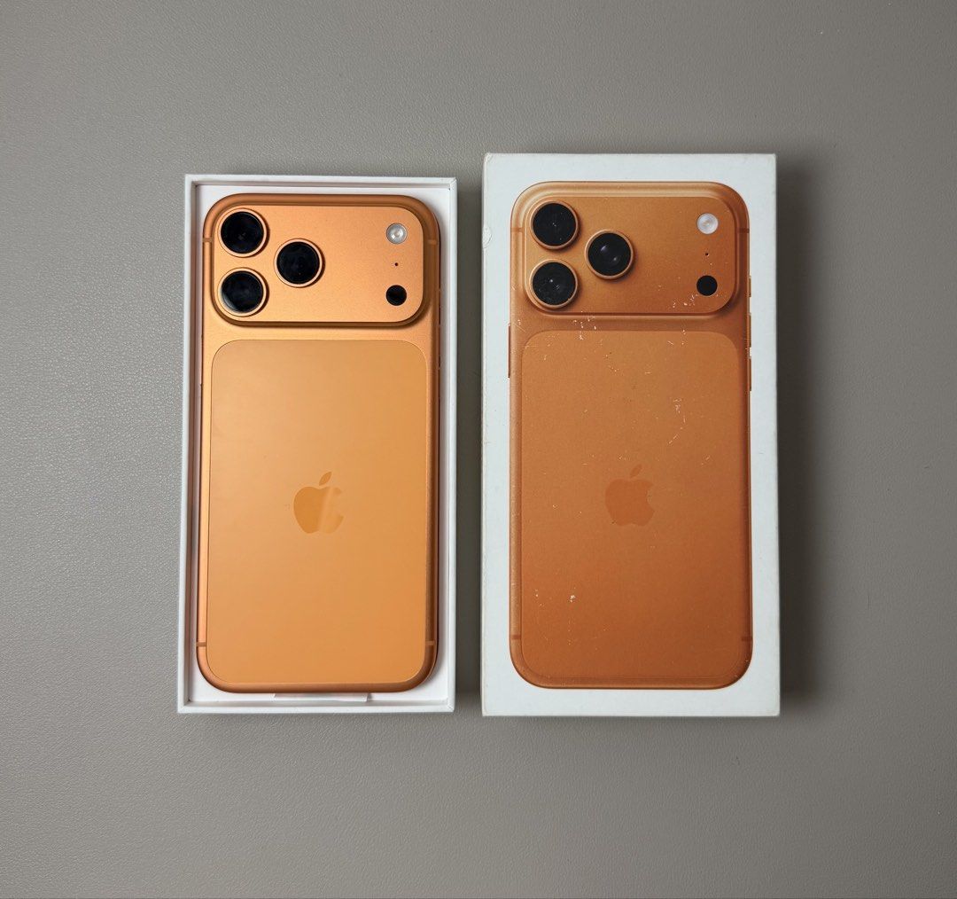 Apple iPhone 17 Pro Max - 256GB (Cosmic Orange) (Category: iPhone 17 Series) located in Manila. Submitted by gadgethavenph (Listing ID 1471342162, Image 1). Description: 𝐀𝐕𝐀𝐈𝐋𝐀𝐁𝐋𝐄 (𝐏𝐑𝐄𝐎𝐖𝐍𝐄𝐃) Apple iPhone 17 Pro Max | 256GB | Orange 𝐏𝐫𝐢𝐜𝐞 : ₱60,990 Battery health: 93% NTC Certified iPhone No functionality issues No repair history, all original Openline (works with all networks) No iCloud issues - ready for new owner With very