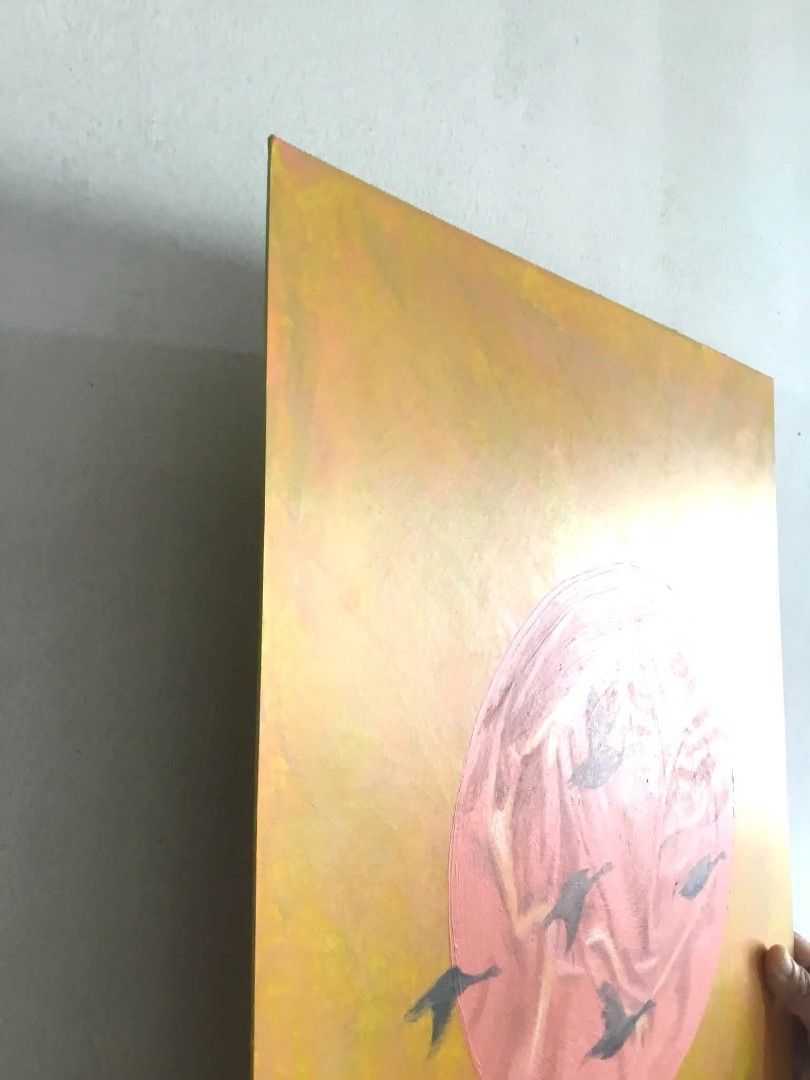 Artwork / Painting ( Unframed ) " Sunup " (Category: Art & Prints) located in Santa Rosa. Submitted by teph.l (Listing ID 1471373540, Image 3). Description: “Sunup” Unframed Painting Php 5,000 Medium: Acrylic latex on multipurpose board Size: approx 20 x 15 inches Ap Marfil 2026 MOP: GCASH Shipment: LBC/ Lalamove Shipping fee shouldered by the buyer.