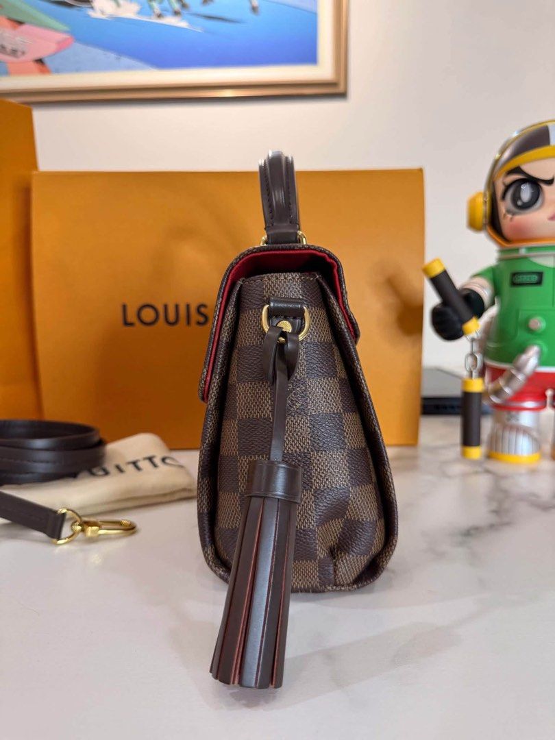 Authentic Louis Vuitton (Category: Luxury Apparel) located in Manila. Submitted by chloe_luxuries (Listing ID 1471358460, Image 3). Description: Guaranteed Original Louis Vuitton Croisette Damier ebene Still in very good condition Comes with longstrap and dustbag Pm for those interested .