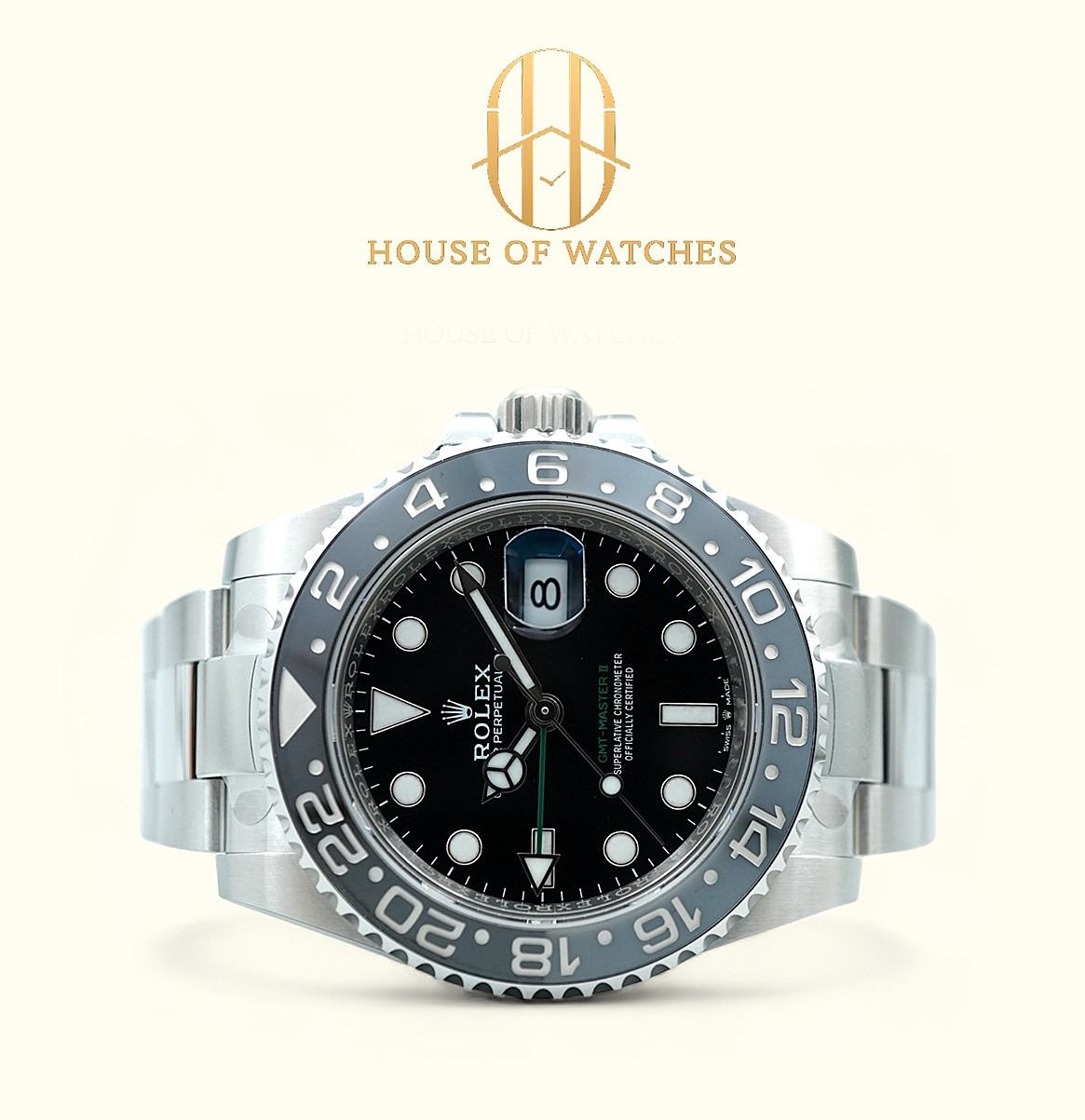 Brand New September 2026 Rolex GMT Master II Bruce Wayne Oyster 126710GRNR 126710 Bruce Wayne (Category: Watches) located in Singapore. Submitted by houseofwatches.sg (Listing ID 1471328797, Image 1). Description: Stay connected with House of Watches! Brand New September 2026 Rolex GMT Master II Bruce Wayne Oyster 126710GRNR Our Price: $24,450 SKU: HS24646 Brand: Rolex Reference: 126710GRNR Condition: Brand New Dated: September 2026 Dial: Black M