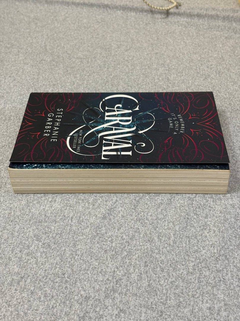 Caraval by Stephanie Garber paperback book (Category: Storybooks) located in Quezon City. Submitted by jinsetaec (Listing ID 1471337824, Image 3). Description: - Condition: Pages have slight shelf-wear but still clean, no creases and very good condition - Originally bought from NBS.