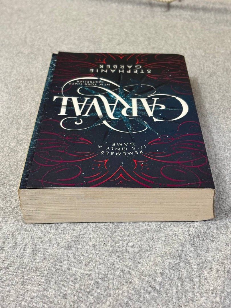 Caraval by Stephanie Garber paperback book (Category: Storybooks) located in Quezon City. Submitted by jinsetaec (Listing ID 1471337824, Image 2). Description: - Condition: Pages have slight shelf-wear but still clean, no creases and very good condition - Originally bought from NBS.
