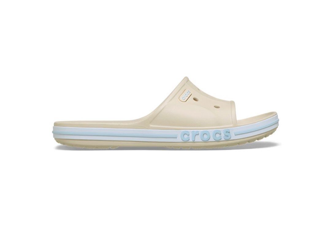 Crocs bayaband slides UNISEX (Category: Slippers & Slides) located in Cainta. Submitted by j.c.v_68 (Listing ID 1471393643, Image 2). Description: 100% original/authentic 💯 Comes with tag, plastic & eco bag *pre-order Sizes avail: 6/7/8/9/10 men & 8/9/10/11/12 women Color: winter white multi.