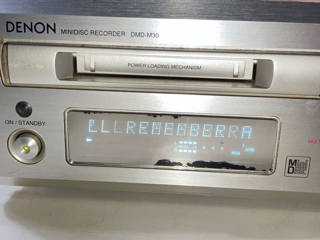 DENON DMD-M30 Minidisc Player and Recorder MD (Category: Soundbars, Speakers & Amplifiers) located in Manila. Submitted by musika_pilipinas (Listing ID 1471331343, Image 3). Description: DENON DMD-M30 Minidisc Player and Recorder MD - Tested on playback and recording - Me slight na itim sa diplay, pero di naman kumakalat or lumalake - 110 volts ( need transformer ) - Pwede i test to sawa - Location Taguig - Asking Price 3,500 .