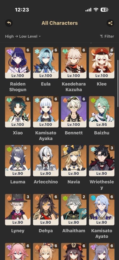 Genshin Impact Account (Category: Others) located in Bacolod City. Submitted by marywandashoppe (Listing ID 1471302790, Image 2). Description: Ar60 Asia Server no deadlinks changeable email no issue snez low explo well built characters .