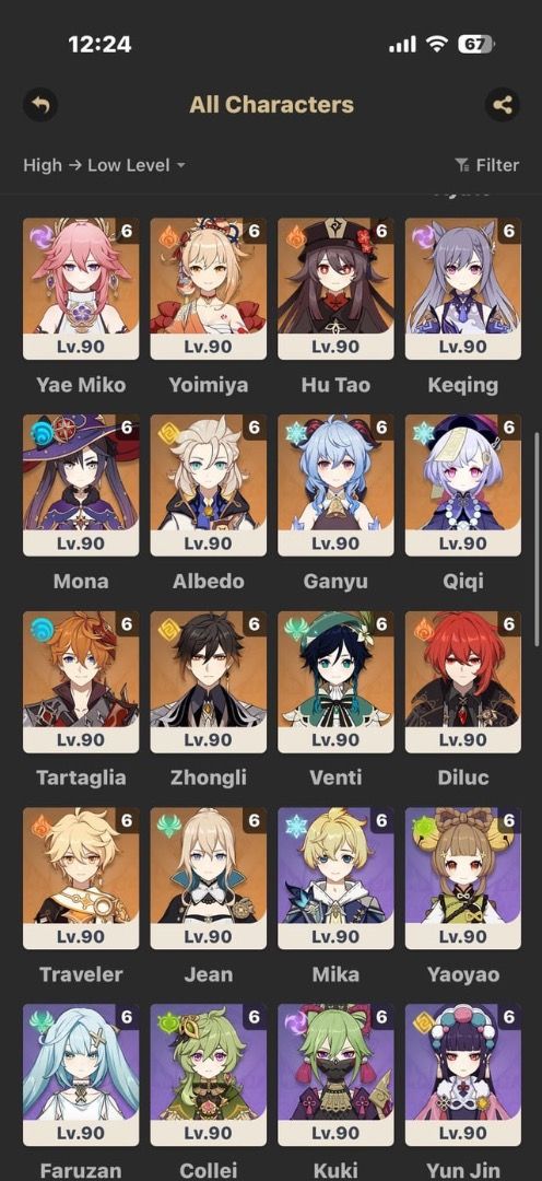 Genshin Impact Account (Category: Others) located in Bacolod City. Submitted by marywandashoppe (Listing ID 1471302790, Image 1). Description: Ar60 Asia Server no deadlinks changeable email no issue snez low explo well built characters .