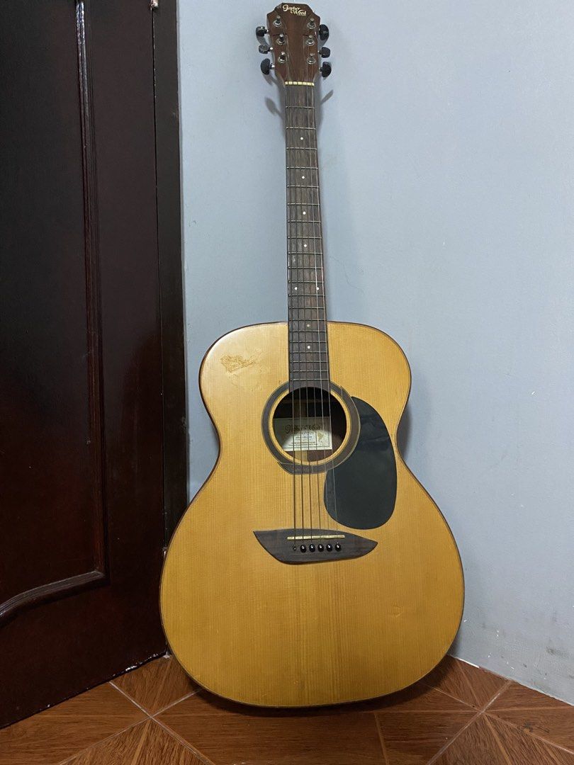 Gopher wood acoustic guitar (Category: Musical Instruments) located in Las Pinas. Submitted by sww4n (Listing ID 1471299276, Image 1). Description: Gopher Wood Acoustic Guitar With Free Guitar Bag and Strap Last price posted Originally bought for ₱16k Perfect condition, maganda ang tunog; may mga marks lng ng stickers pero madali lang tanggalin :) Rush sale, need to declutter & need funds for school.