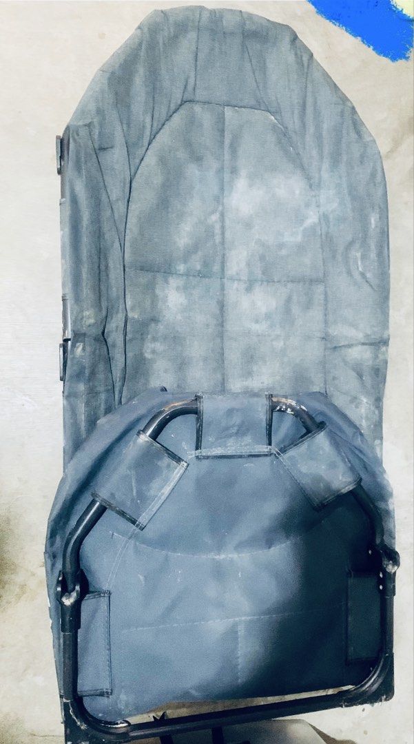 Heavy Duty Portable Folding Bed with Mattress (Category: Bed Frames & Mattresses) located in Quezon City. Submitted by charitoo369 (Listing ID 1471297769, Image 1). Description: - Color: Gray - Size: 205cm x 65cm (fully set up) - Includes a comfortable padded mattress top - Convenient side storage pocket for essentials - Sturdy metal frame construction - Portable and folds up compact for easy storage and travel Matibay foldable nalagyan lang ng n