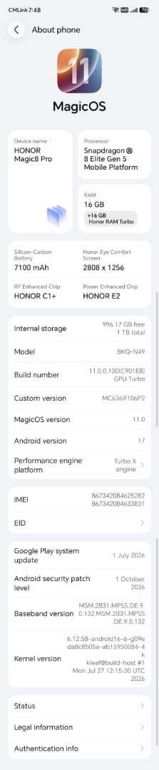 Honor Magic 8 Pro 5G Sunrise Gold 1TB, Mobile Phones & Gadgets, Mobile ...