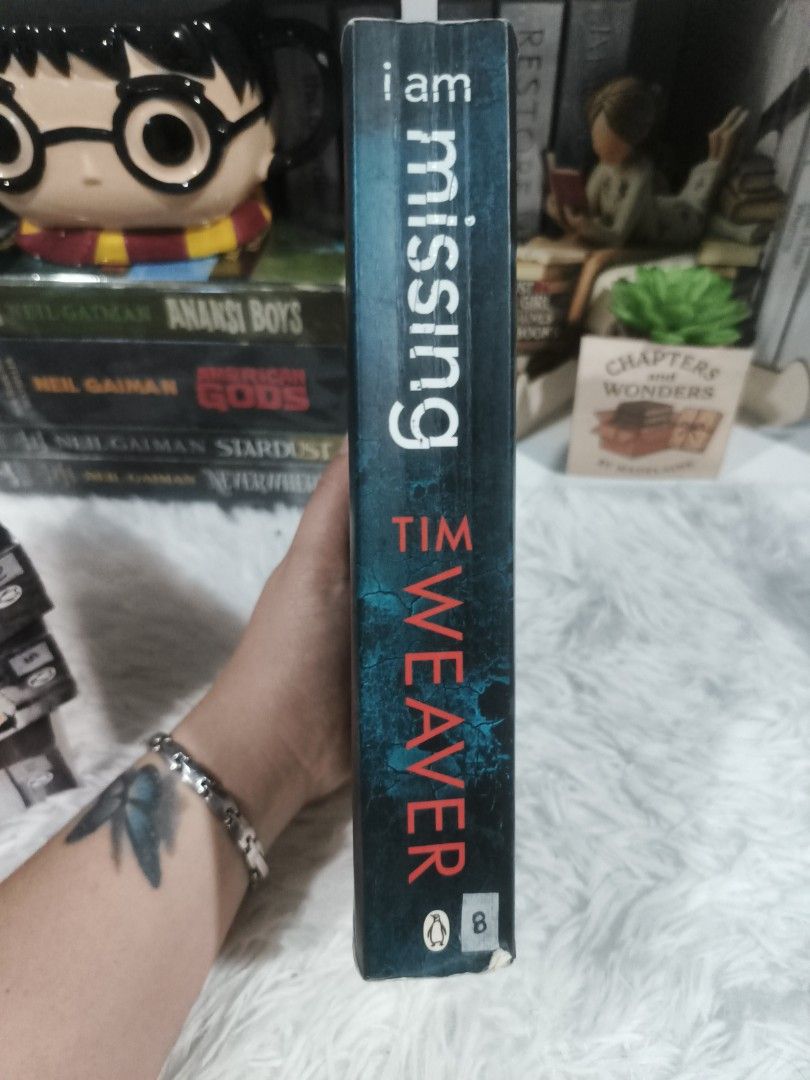 I Am Missing by Tim Weaver Paperback Novel (Category: Storybooks) located in Cabuyao City. Submitted by chaptersandwonders143 (Listing ID 1471404382, Image 3). Description: - Title & Author: I Am Missing by Tim Weaver - Publisher: Penguin Books - Format: Softcover - Genre: Suspense / Crime Fiction / Thriller - Condition: Pages have some yellowing from age, but overall a great read.