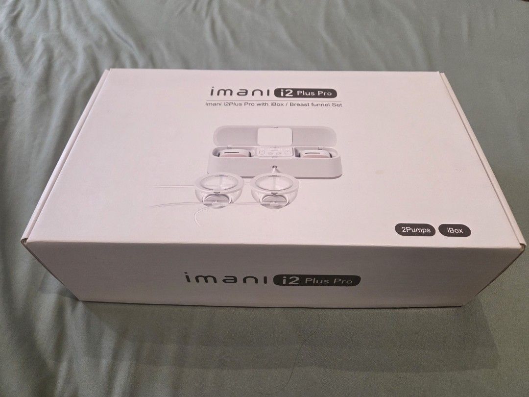 Imani i2 Plus Pro iBox Wearable Breast Pump Set (Category: Breastfeeding & Bottle Feeding) located in Paranaque City. Submitted by householditemz (Listing ID 1471327664, Image 1). Description: Hi! Selling my imani breast pump. Bought for 17.5k, selling for 10k. Used for only <5 months. - Imani i2 Plus Pro wearable & hands-free breast pump set with iBox - 2-in-1 hospital-grade performance with customizable and power pumping modes - Quick and easy 