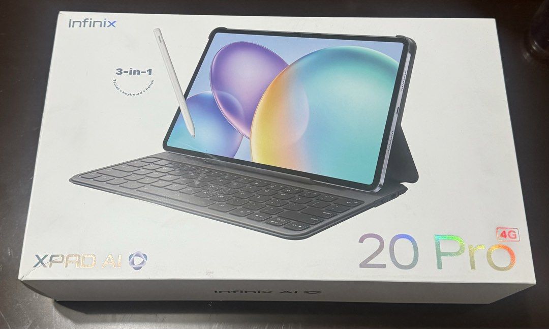 INFINIX XPAD 20 PRO (Category: Android) located in Baguio. Submitted by heath2600 (Listing ID 1471317167, Image 1). Description: For Sale BRAND NEW AND SEALED AUTHENTIC INFINIX XPAD 20 PRO for 14,999 ONLY Disclaimer: PHOTO USED IS FOR SAMPLE ONLY‼️ ANOTHER SEALED STOCK WILL BE GIVEN‼️ INFINIX XPAD 20 PRO 256 + 16 GB RAM Comes with ✔️Protective case ✔️Keyboard ✔️Pen ✔️Type C charger CHECK PHOTOS FOR MORE DETAILS.