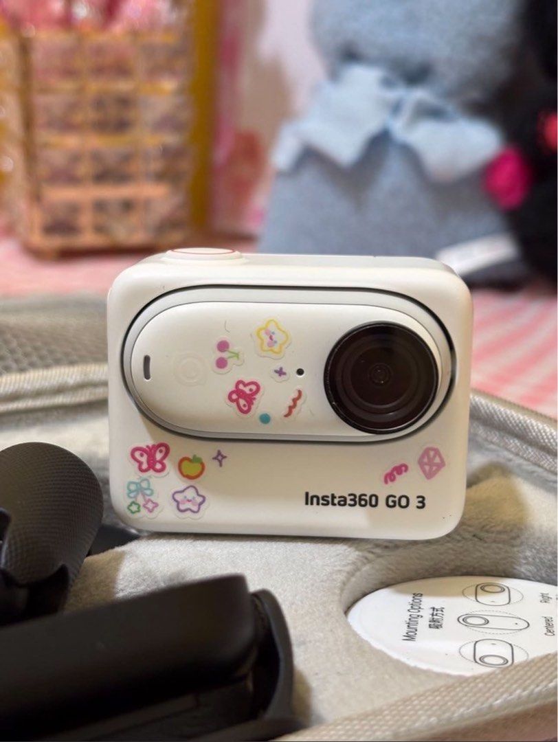 Insta360 GO 3 action camera with case and accessories (Category: Cameras) located in Manila. Submitted by royaldragonc (Listing ID 1471424632, Image 1). Description: For Sale: Insta360 GO 3 Tiny Action Camera - Comes with box - Good as new, well cared (no scratches, no dents) - RFS: Natambak lang since I have 10 cams - Unli check - Just PM me for details.