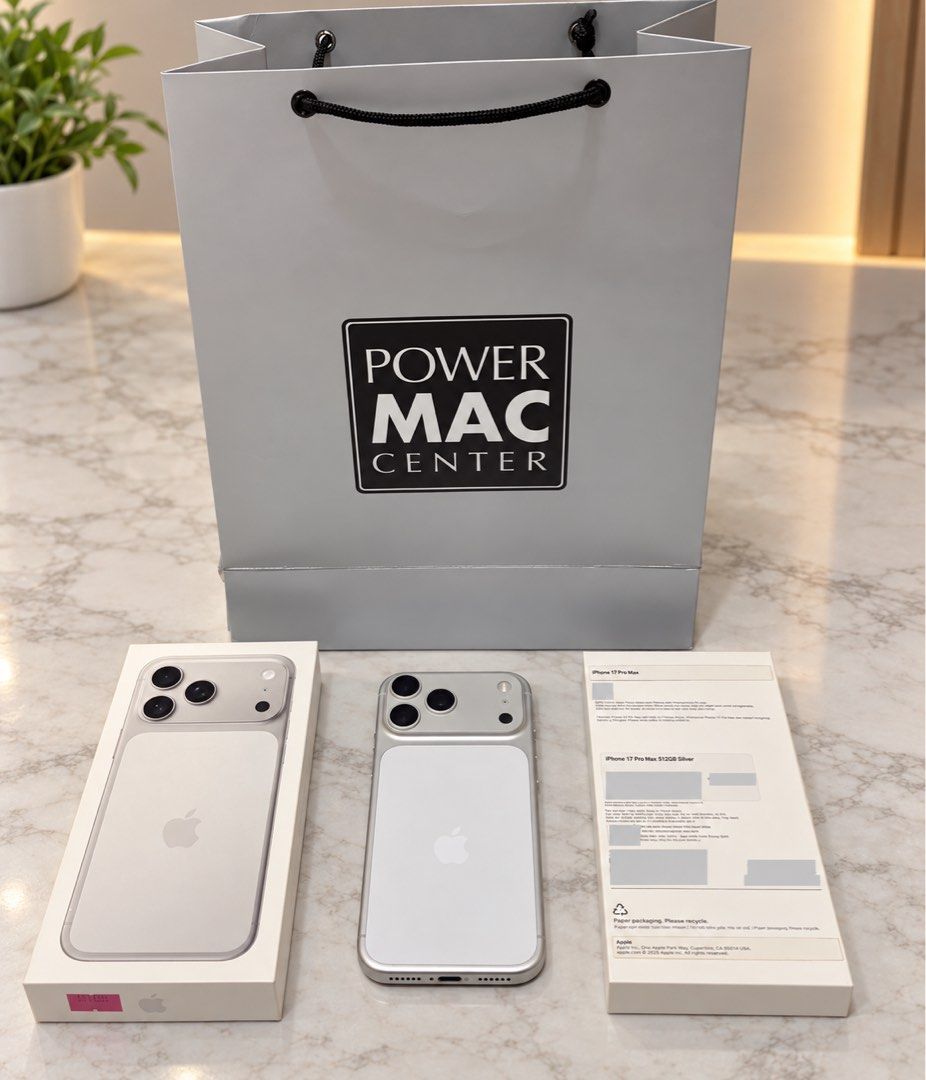 IPhone 17 ProMax in Silver (512GB/FU/NTC) (Category: iPhone 17 Series) located in San Pedro. Submitted by cathy_paras (Listing ID 1471408039, Image 1). Description: 📱 iPhone 17 Pro Max 512GB — SILVER 🤍 💾 512GB Storage 🔓 Factory Unlocked 🇵🇭 NTC Approved 🔋 91% Battery Health 📦 Complete Original Package 💯 98% Smooth — with small dent (see actual photo) ✅ No Issues 🛠️ No History of Repair 🔍 Check & Reset All You Want! 📍 Location: San Pedr