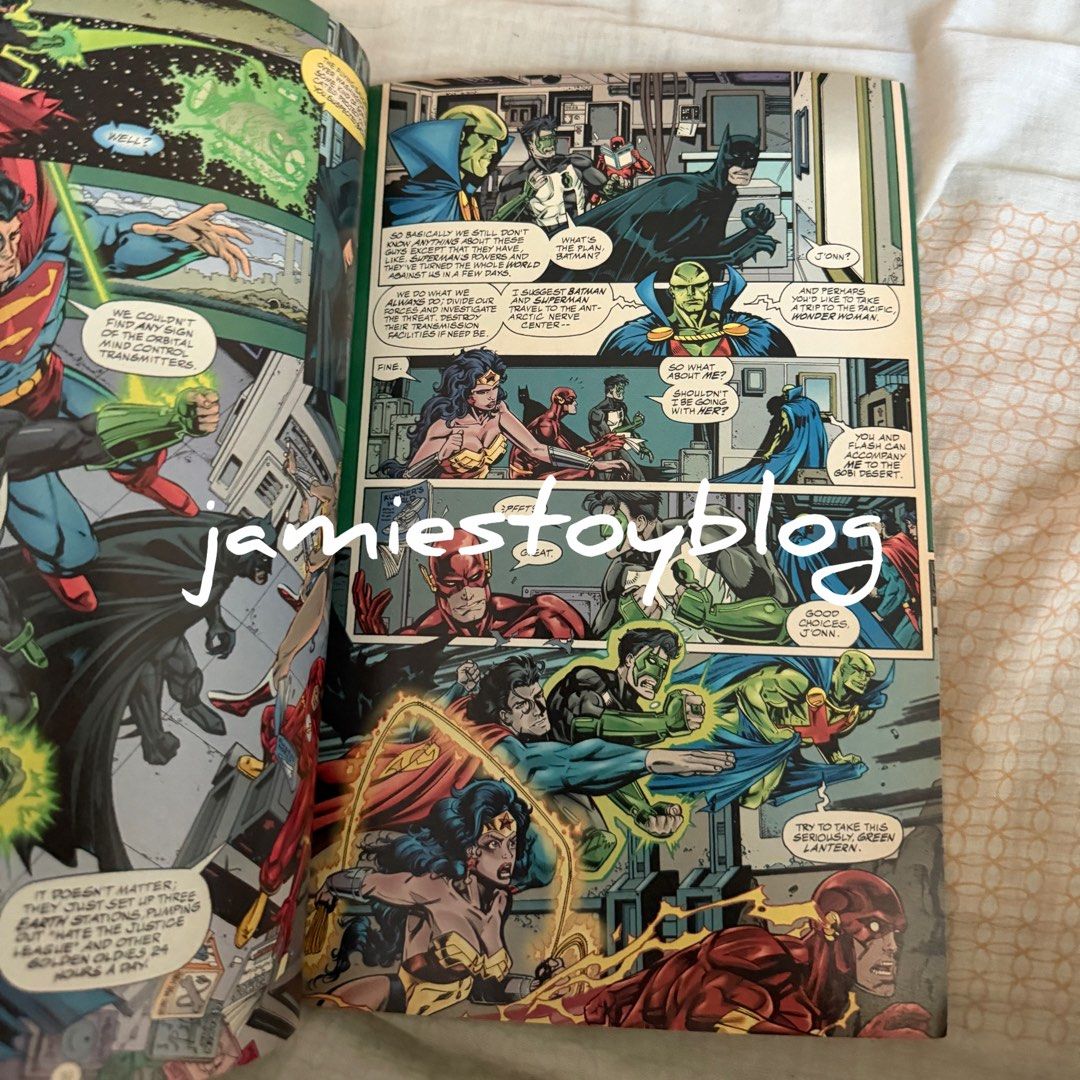 JLA New World Order Graphic Novel DC Comics (Category: Comics & Manga) located in Quezon City. Submitted by ohitsninja (Listing ID 1471373926, Image 2). Description: - Title: JLA: New World Order (DC Comics) - Creative Team: Written by Grant Morrison with art by Howard Porter and John Dell - Featured Heroes: Superman, Batman, Wonder Woman, The Flash, Green Lantern, Aquaman, and Martian Manhunter - Format: Softcover trade paperback - Condition: Br