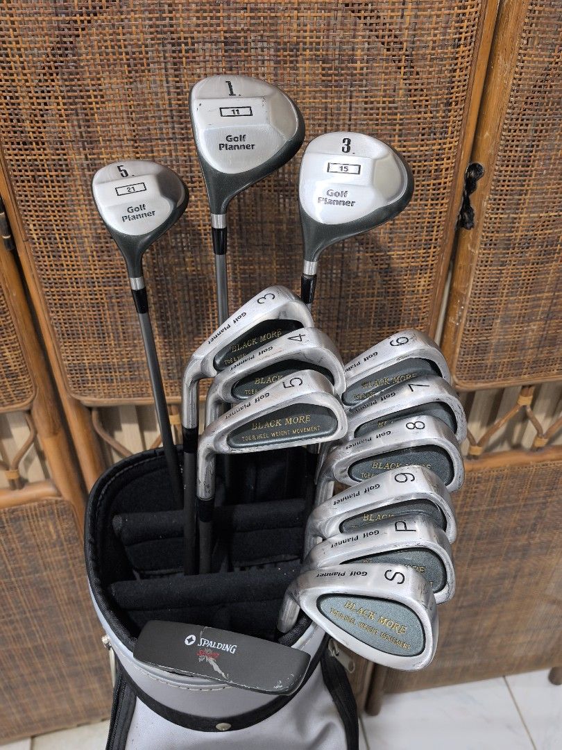 Lefty golf set for beginners (Category: Golf) located in Caloocan City. Submitted by ace2729 (Listing ID 1471310228, Image 1). Description: GOLF PLANNER LEFT'HANDED GOLF SET FOR BEGINNERS * DRIVER: GOLF PLANNER 11° *WOOD: GOLF PLANNER - #3-15° #5-18° *IRONS: GOLF PLANNER - 3,4,5,6,7,8,9,P,S & SPALDING PUTTER - GRAPHITE SHAFT - ALL REGULAR FLEX *BAG: BRIDGESTONE GOOD CONDITION 💸 5,500 LOCATION: PUNTURIN VALENZUELA WE SHIP NATIONWIDE SF BUYER'S EX