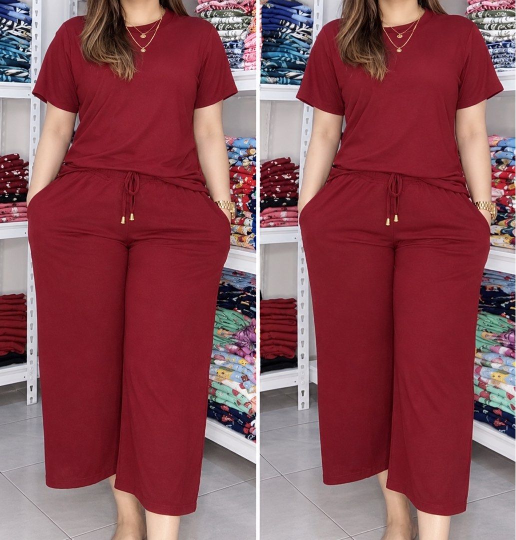 Maroon terno (Category: Sets or Coordinates) located in Morong. Submitted by fcjonline528 (Listing ID 1471324807, Image 1). Description: Brand new po ito hindi ko man lang nasuot kasi nagbuntis ako 😅 May fit to medium - large body frame medyo maliit ung sukat ng shirt though ito po ay spandex ang tela.