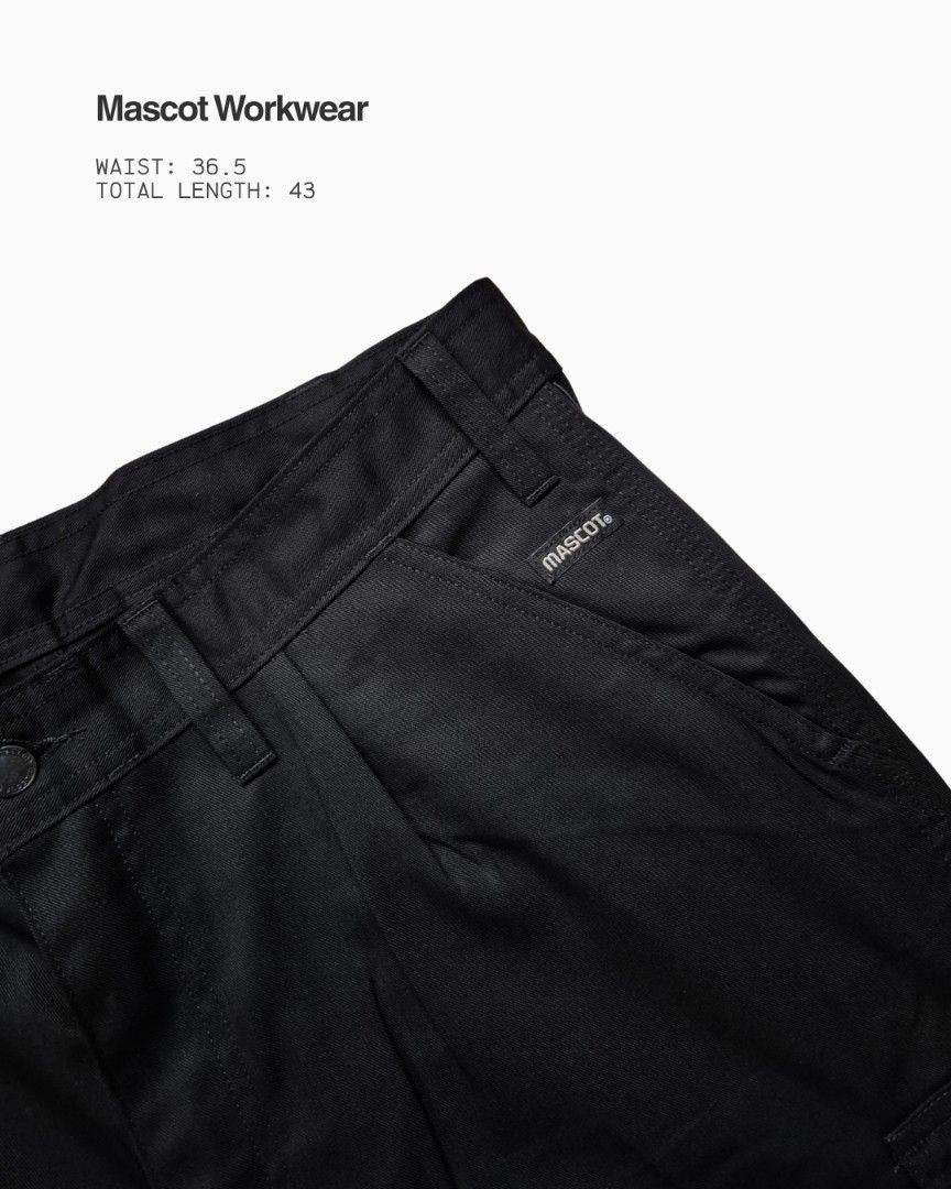 Mascot Workwear Black Jeans (Category: Jeans) located in Quezon City. Submitted by studiothrifty (Listing ID 1471308273, Image 3). Description: Mascot Workwear Black Jeans waist - 36.5in length - 43in Details: Black with Orig Tags Message for more photos or inquiries.