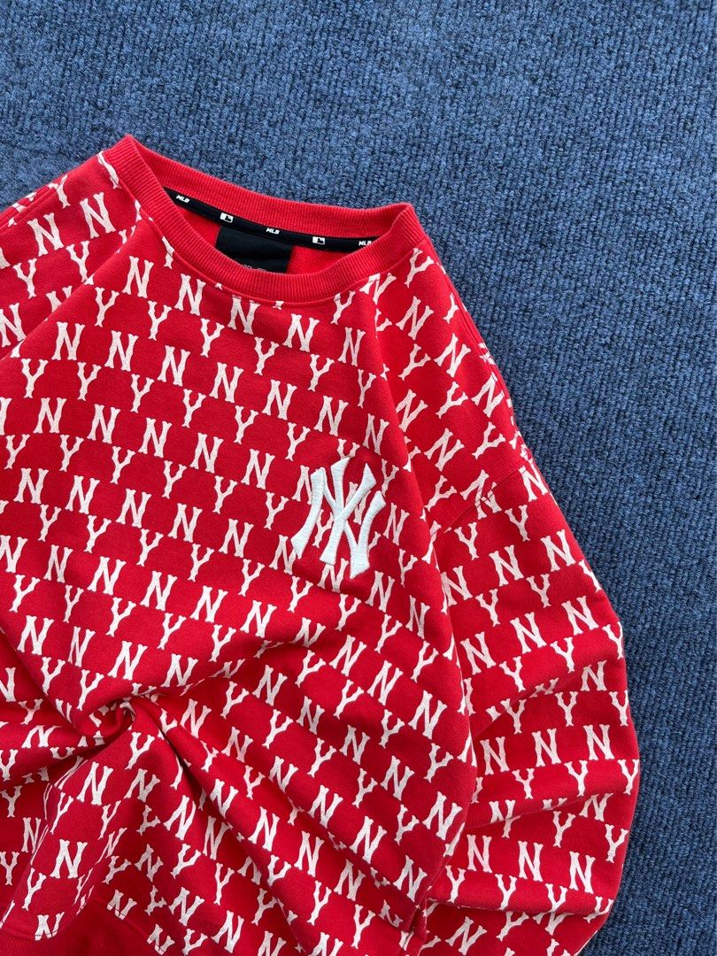MLB AOP Sweatshirt (Category: Coats, Jackets and Outerwear) located in Manila. Submitted by thriftm.e (Listing ID 1471324109, Image 3). Description: Dimes (in inches) Length: 25 Width: 20 SMALL ON TAG Condition: 10/10 Color Rate: 10/10 Issue: None.