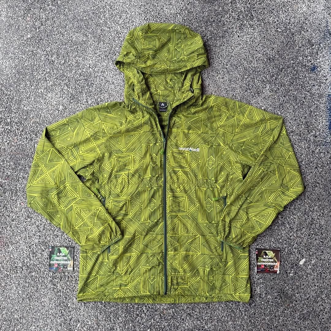 Montbell Wind Blast Print Parka Jacket Men’s (Category: Coats, Jackets and Outerwear) located in Caloocan City. Submitted by rjlthrifts (Listing ID 1471298721, Image 1). Description: Montbell Wind Blast Print Parka Jacket Men’s lightweight, wind shell designed specifically for active outdoor use and everyday transition. Excellent Condition Color Rate 10/10 S on tag 25 Length 21 Width No Issue. Price. 1,880 Loc. South Caloocan Courier. J&T.