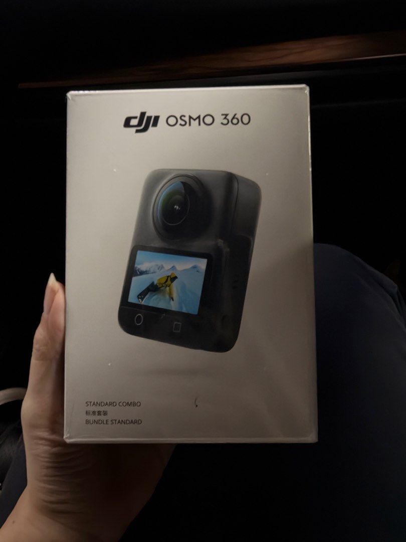 NEW DJI Osmo 360 Standard Combo (Category: Video Cameras) located in Manila. Submitted by loveditemsbyja (Listing ID 1471297855, Image 1). Description: - Brand new DJI Osmo 360 Standard Combo in original box - 1-Inch 360 Imaging with native 8K/30fps 360 video - Versatile 3-in-1 design: 360 Panoramic Camera, First-Person Action Camera, and Dual-Screen Vlog Camera - Invisible selfie stick and follow-cam view support - 10-bit & D-Log M color profile