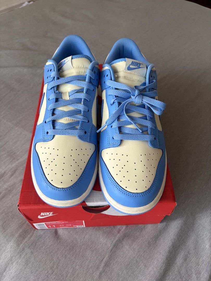 Nike Dunk Low Retro University Blue Size 11 (Category: Sneakers) located in Manila. Submitted by cyrilkarl68386 (Listing ID 1471355552, Image 2). Description: Selling Nike Dunk Low Retro (University Blue) Price: ₱5,000 (negotiable) Size: 11 US Condition: Brand new and original w/ box and Nike paper bag Reason for selling: prefer other colors.