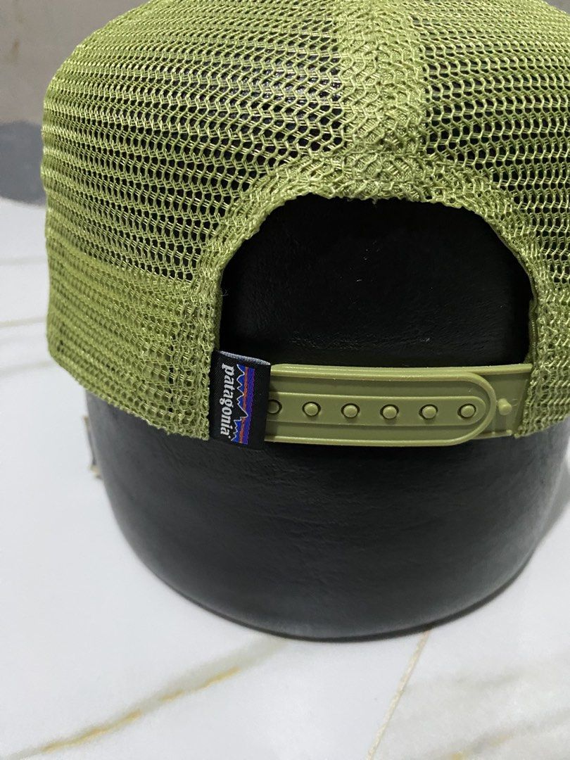 Patagonia Trucker Hat Green White (Category: Caps & Hats) located in Cabanatuan. Submitted by adrialesdrip (Listing ID 1471325993, Image 3). Description: - Authentic Patagonia trucker hat in green and white - Classic breathable mesh back design - Adjustable green snapback closure for a custom fit - Iconic embroidered mountain logo patch on the front - Features NetPlus sourced by Bureo interior label (Style: STY38283SP24) - Excellent, clean overal