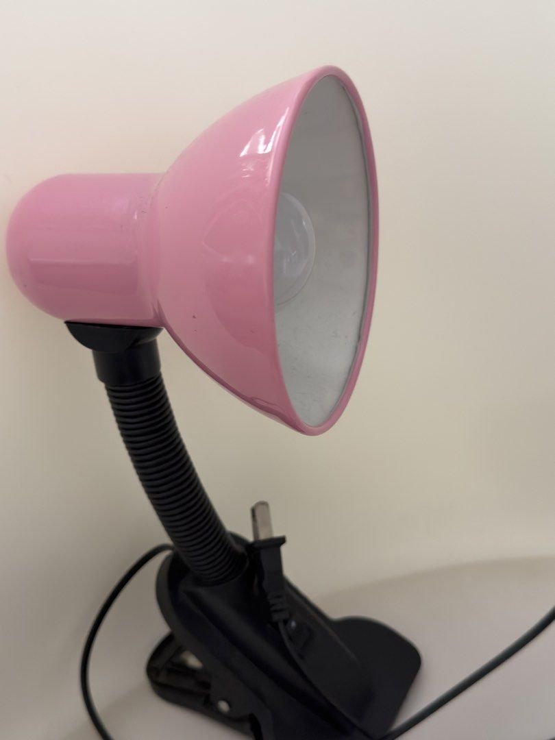 Pink Clip-On Desk Lamp with Flexible Neck | Adjustable LED Study Light (Category: Lighting) located in Manila. Submitted by wearsby_elismarg (Listing ID 1471341761, Image 3). Description: 🩷 Pink Clip-On Desk Lamp with Flexible Neck • Color: Pink • Features a convenient clip-on base for easy attachment to desks, shelves, and bedside tables • Flexible neck allows you to adjust the light direction as needed • Space-saving design, perfect for small 