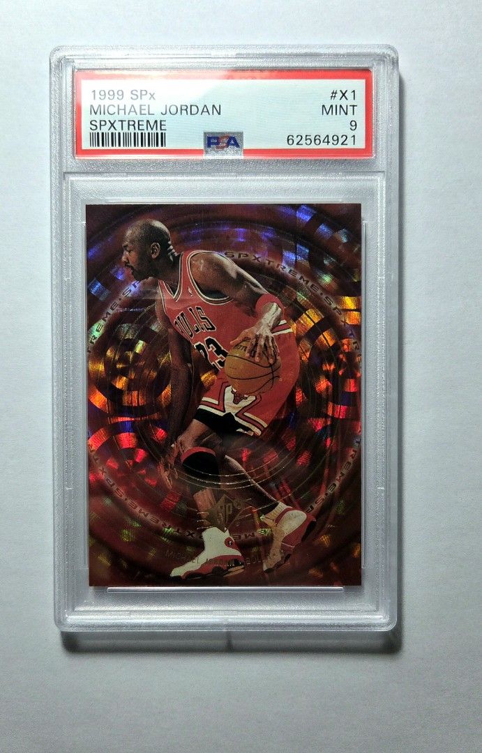Michael Jordan X1 (Category: Graded Singles) located in Las Pinas. Submitted by run800 (Listing ID 1471299306, Image 1). Description: PSA 9 Michael Jordan 1999 Spxtreme Clean and sharp No damage on slab Location: Laspinas City Payment via BPI / Gcash Shipping / Lalamove at buyer's expense Please manage your booking.