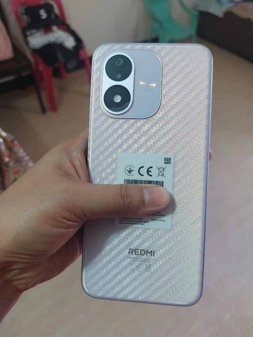 Redmi Note 17 5g (Category: Xiaomi) located in Malabon City. Submitted by iamehlie (Listing ID 1471337061, Image 3). Description: - Model: Redmi Note 17 5G - Storage Capacity: 128GB - Color/Design: Stylish textured light purple/pinkish finish - Condition: Excellent, well-maintained - Inclusions: Original box, protective case, - Meetup Locations: SM Marilao.